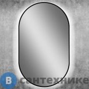 Зеркало ART&MAX Torino Nero AM-Tor-500-900-DS-F-Nero с подсветкой