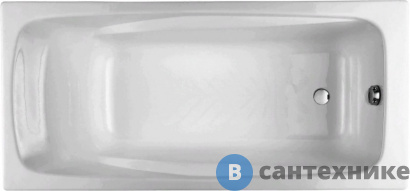 картинка Чугунная ванна Jacob Delafon REPOS E2904 (180x85) б/ручек, без ножек и сифона