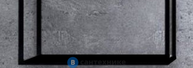 Вставка Cezares CADRO CADRO-60/30-MENS-NERO для подвесной металлической полки, Nero, 557x257