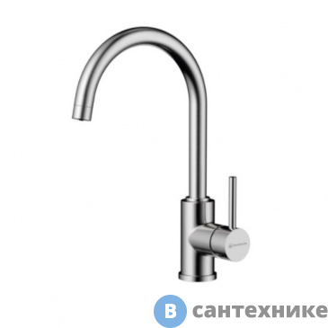 картинка Смеситель OMOIKIRI Shinagawa 2 Plus-BN нержавеющая сталь (4994339)