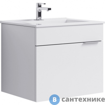 картинка Тумба под раковину Aqwella BRIG 60,5 Br.01.06/1/W (подвесная, белый)