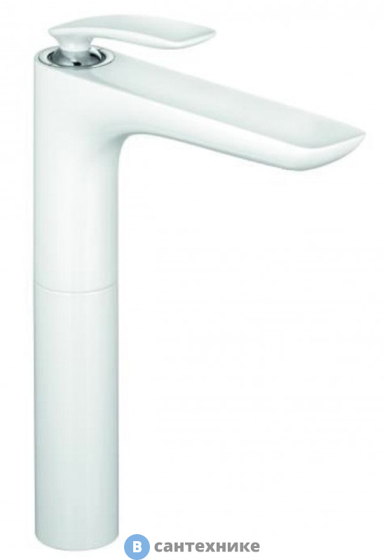 Смеситель Kludi BALANCE 522989175 на умывальник, высота 334 мм, белый/хром DN 10