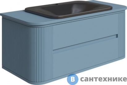 картинка Тумба с раковиной Belinza Calvin 102 ледяная синева (573025)