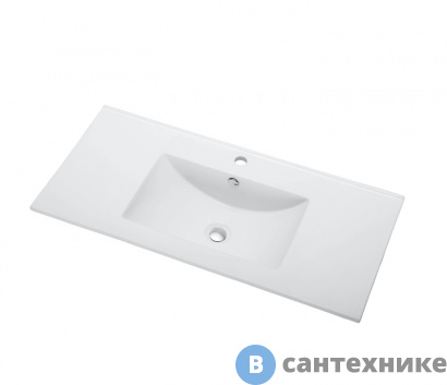 картинка Раковина Orange B03-1000W встраиваемая белая