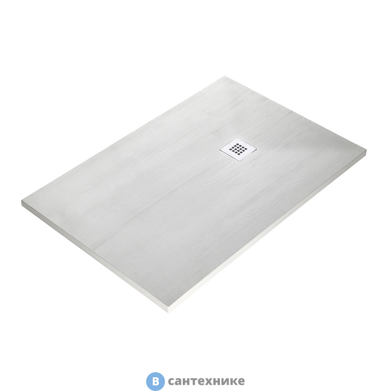 Душевой поддон WasserKRAFT Aller 10T06 1200*800*35, искусственный камень, слоновая кость матовая, без сифона