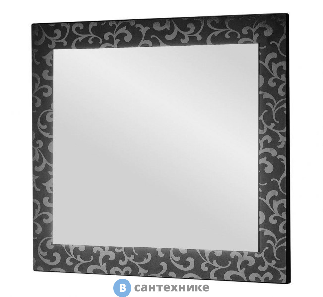 Зеркало Dreja 105 Ornament, черный (59043)
