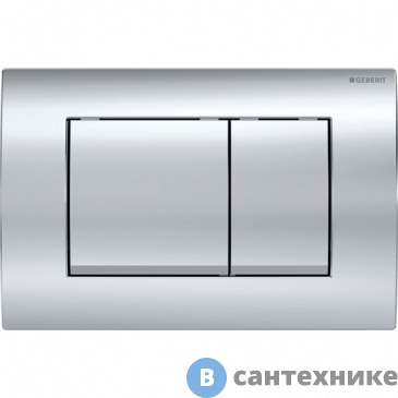 картинка Смывная клавиша Geberit Delta30 115.137.21.1, для двойного смыва: глянцевый хром