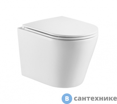 картинка Унитаз с инсталляцией WELTWASSER и кнопкой смыва (AMBERG 497 ST + SALZBACH 043 GL-WT + AMBERG RD-BL)