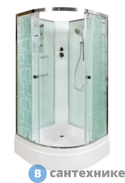 картинка Душевая кабина Deto ЕМ2790 N (без крыши) (90х90х208см)