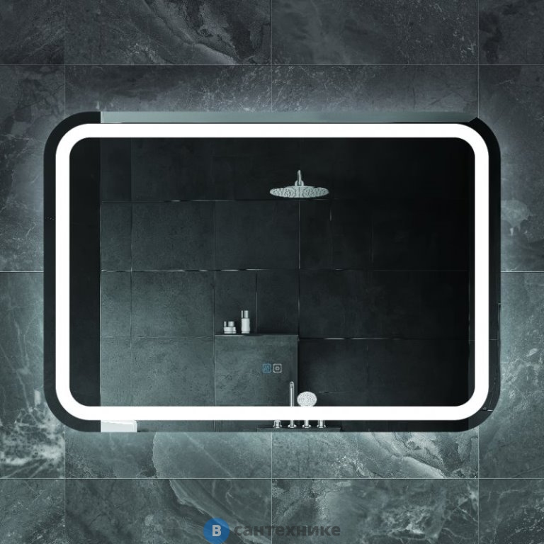 Зеркало Cezares со встроенной подсветкой, сенсорным выключателем и подогревом CZR-SPC-STYLUS-1100-700-TCH-WARM, 12V, 220-240V, 1100x700x30