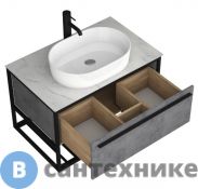 Тумба под раковину SINTESI FORTA 80 серый лофт (SIN-FOR-LG-80)