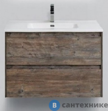 картинка Тумба под раковину BelBagno 61 см KRAFT 39-600/390-2C-SO-PP подвесная с двумя выкатными ящиками, Pino Pasadena