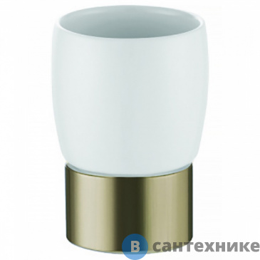 картинка Стакан AZARIO ELVIA керамический настольный, бронза (AZ-126-A)