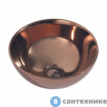 картинка Раковина ABBER Bequem AC2106RG розовое золото накладная