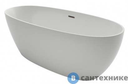 картинка Ванна акриловая AZARIO DARWIN DAR17075 свободностоящая, с сифоном и металлической рамой, 1700х750х600 мм