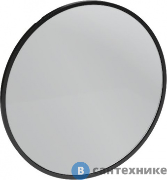картинка Зеркало Jacob Delafon EB1176-S14 Odeon Rive круглое, 50 см, лакированная рама чёрный сатин