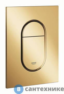 картинка Накладная панель Grohe 37624GL0 Arena Cosmopolitan д/унитаза, размер S, верт. (холодный рассвет)