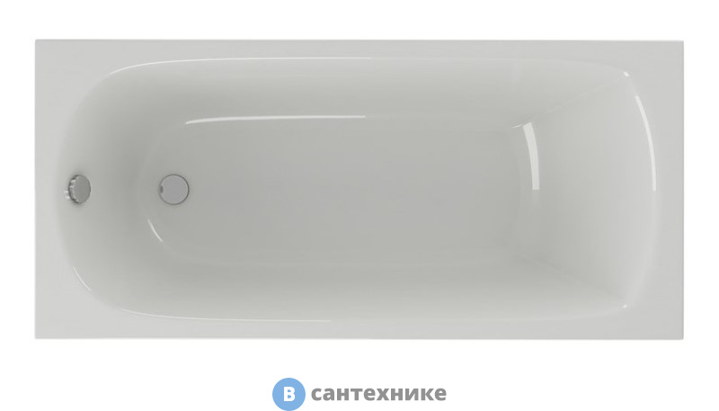 Ванна акриловая AZARIO ADELINA 150*75 прямоугольная (AV.0010150), без каркаса и сифона