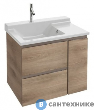 картинка Тумба под раковину Jacob Delafon SOPRANO EB1330-N08-E10 квебекский дуб (76х53,5х63,4)