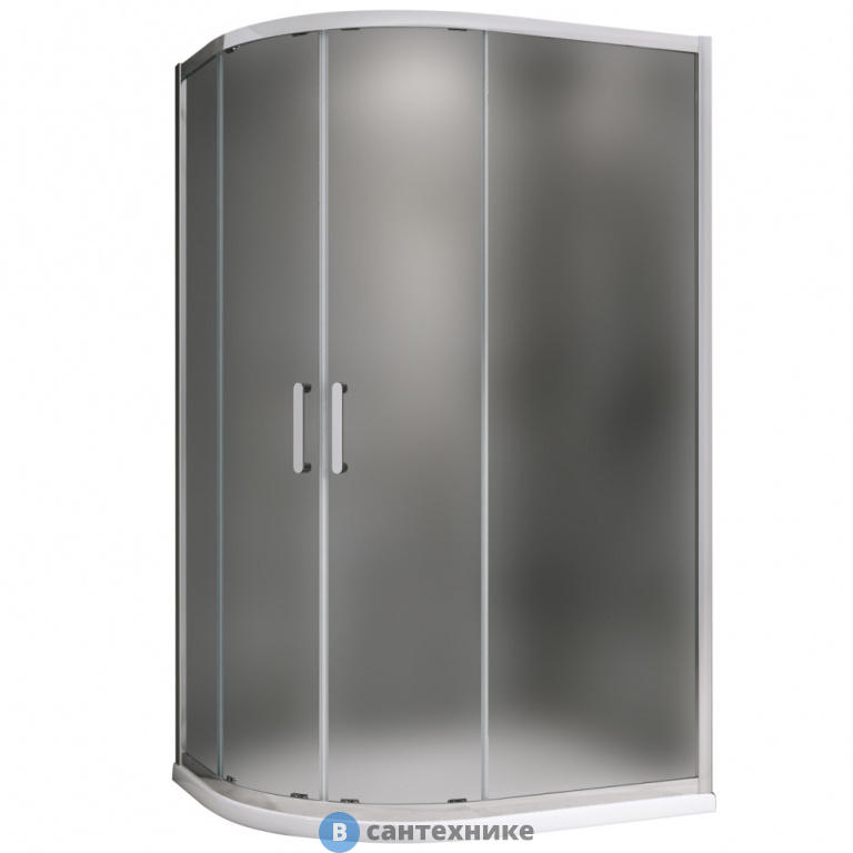 Душевой уголок ABBER Schwarzer Diamant AG01180M 100*80*195, без поддона