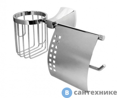 картинка Держатель туалетной бумаги WasserKRAFT Wern K-2559 и освежителя металл, хромоникелевое покрытие