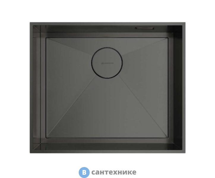 Кухонная мойка OMOIKIRI Kasen 53-INT-GM нерж.сталь/вороненая сталь (4993496)