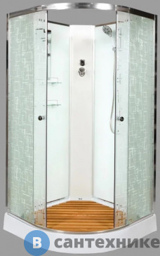 картинка Душевая кабина Deto ЕМ1590 N (без крыши) (900*900*2080)