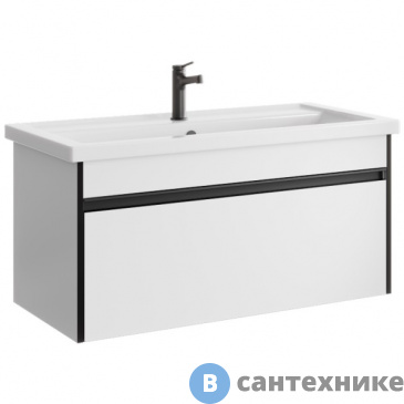 картинка Тумба под раковину Aqwella URBAN 101,5 URB0110W (подвесная, белый)
