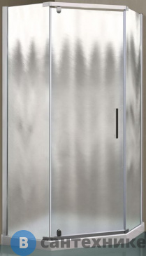 картинка Душевой уголок Vincea Stresa VSP-1S100CH, 1000*1000, хром, стекло шиншилла, без поддона