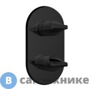 Смеситель Bossini APICE для душа встраиваемый, термостатический, с переключателем на 2-5 положений, чёрный матовый (Z00500.073), без внутренней части