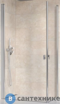 картинка Душевое ограждение Ravak Chrome CRV1-90 белый Transparent (1QV70101Z1)