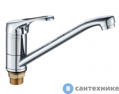 картинка Смеситель Maxonor MN4913 для кухни с гайкой хром