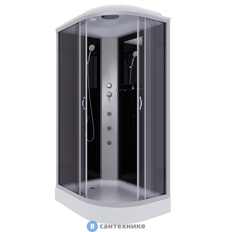 Душевая кабина Niagara NG-3512-14LG (1200х800х2150) низкий поддон, стекло тонированное