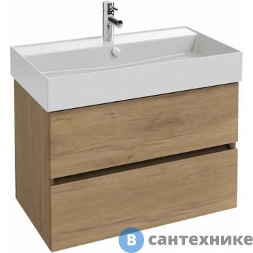 картинка Тумба под раковину Jacob Delafon EB2382-E75 Tolbiac 80 см, 2 ящика, дуб давос натуральный