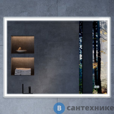 картинка Зеркало Vincea VLM-3VN800-2 800х600 c сенсорным выключателем и диммером, антизапотевание
