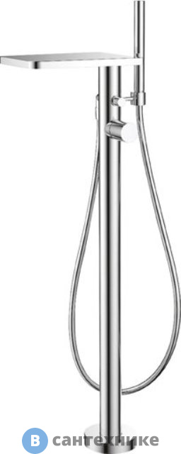 Смеситель Cezares CASCADO-F-VDP-01 напольный для ванны с ручным душем, хром