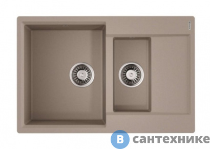 картинка Кухонная мойка OMOIKIRI Daisen-78-2-SA бежевый (4993417)
