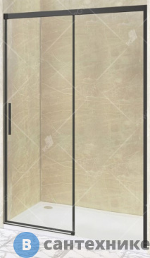 картинка Душевая дверь RGW LE-12-B 200*195 чёрный/прозрачное/6 мм (34121220-14)