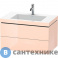 картинка Тумба с раковиной Duravit L-Cube Тумба C-bonded 80 см абрикос жемчужный, с фронтом цвета абрикос жемчужный (LC6927O1010)