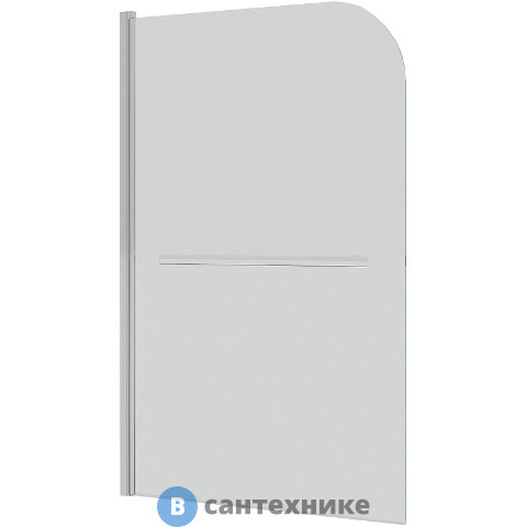 Шторка для ванны Grossman GR-104/1 (150*90) алюминиевый профиль, стекло прозрачное