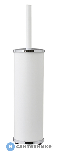 Щетка для унитаза WasserKRAFT K-1027 White напольная металл, комбинированное покрытие