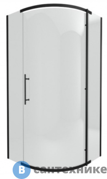 картинка Душевой уголок Bravat LINE BS090.1110A black 900х900х1950 мм, без поддона