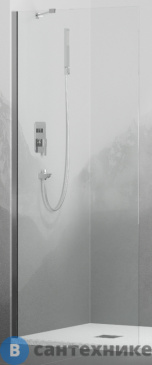 картинка Перегородка для душа RGW WA-102 хром/Прозрачное/6 мм 120*195 (351010212-11)