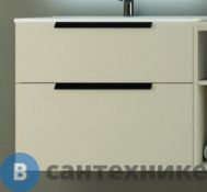 Тумба под раковину Cezares URBAN 55159 с двумя выдвижными ящиками, Spatolato bianco, 74x46x62