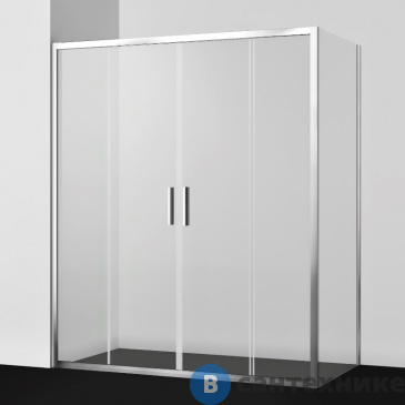 картинка Душевой уголок WasserKRAFT Lippe 45S52 1600х1000х1900, без поддона