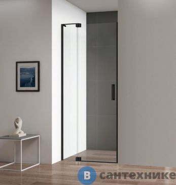 картинка Душевая дверь CEZARES SLIDER-B-1-70/80-C-NERO