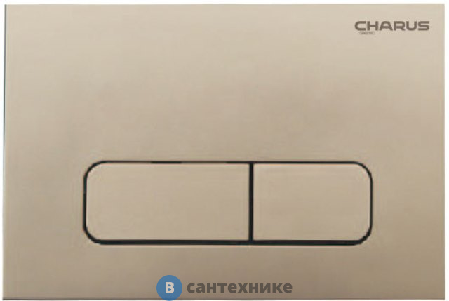 Смывная клавиша CHARUS Elegia, двойной смыв, матовый песок, пластик (FP.320.51.01)