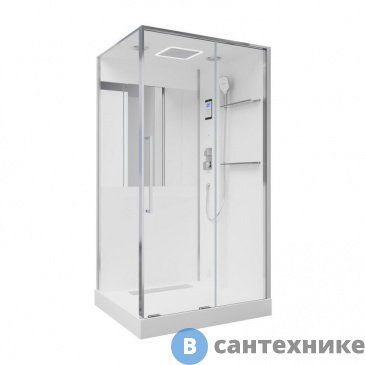 картинка Душевая кабина Black&White G8898 c паром (900х1150х2200)