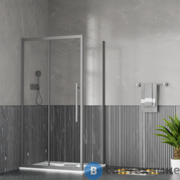 картинка Душевое ограждение ESBANO ESF-108PS-GM оружейная сталь