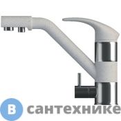 Смеситель Polygran ДУО 694302 кухонный №14 серый